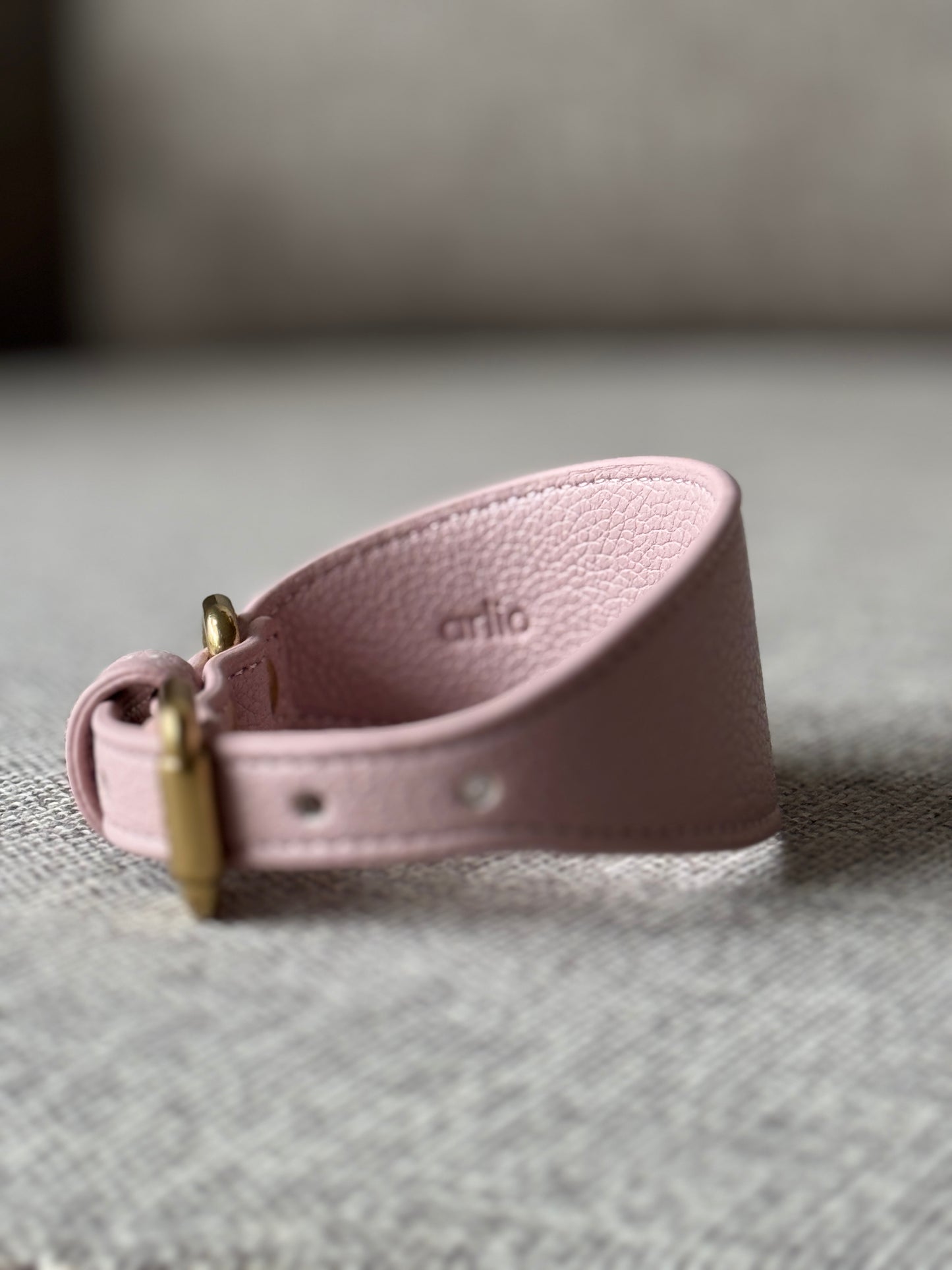 Leather Collar Dusty Pink